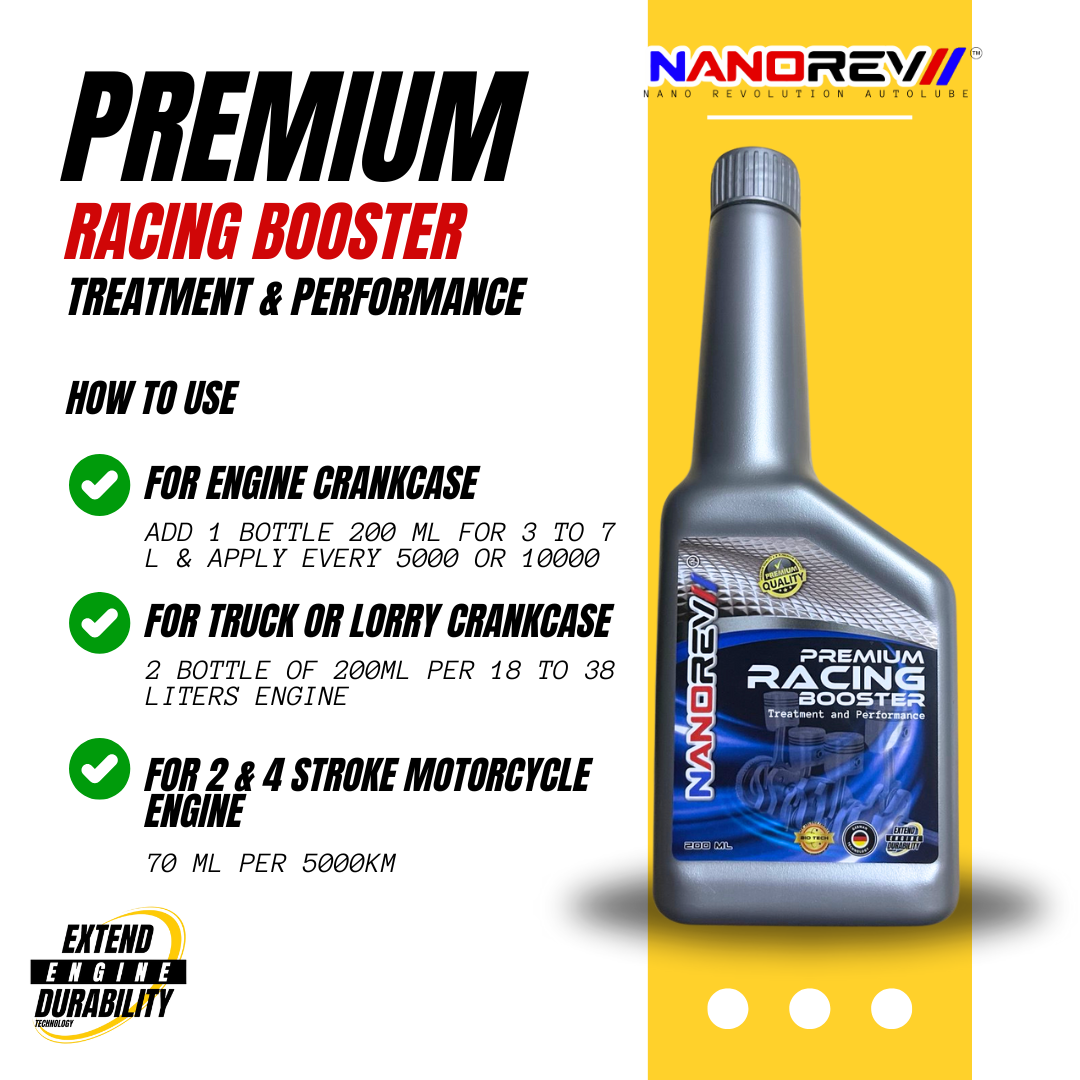 Nanorev Premium Racing Booster For All Type Of Engine 200ML